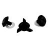 TROY LEE DESIGNS D4/STAGE HELMET VISOR SCREW KIT, PLASTIC, BLACK (3 PCS.), ONE SIZE