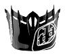 TROY LEE DESIGNS D2 VISOR (CM), FUSION, BLUE, ONE SIZE