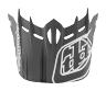 TROY LEE DESIGNS D2 VISOR (CM), FUSION, RED, ONE SIZE