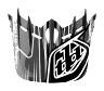 TROY LEE DESIGNS D2 VISOR (CM), PULSE, RED, ONE SIZE