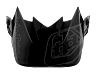 TROY LEE DESIGNS GP VISOR, SILHOUETTE, BLACK/GRAY, ONE SIZE