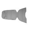 COUSSIN PORTE BEBE-SIEGE ENFANT POLISPORT ARRIERE POUR GUPPY MAX GRIS (VENDU A L'UNITE)