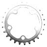 PLATEAU ROUTE 5BRA D.74 STRONGLIGHT 26DTS TRIPLE ARGENT ALU 7075  9-10V.