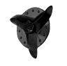 TROY LEE DESIGNS D3 PROPELLER SCREW HELMET VISOR SCREW, PLASTIC, BLACK (1PCS.), ONE SIZE