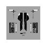 DVO DECAL SET, 29", SAPPHIRE 32MM