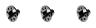 TROY LEE DESIGNS A1/A2 HELMET VISOR SCREW KIT, ALUMINIUM, BLUE (3 PCS.), ONE SIZE