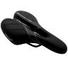 SELLE NEWTON CITY GO FREE FEMME NOIR DECO SPORT NOIR  260X155MM AVEC TROU CENTRAL RAIL ACIER NOIR