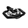 PEDALE VTT AUTOMATIQUE SHIMANO PD-ME700 DOUBLE ENCLENCHEMENT AVEC PLATEFORME NOIR AVEC CALES (PAIRE)