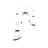 PATTE DE DERAILLEUR ALU MARWI BULLS GH-263  (VENDU A L'UNITE SUR CARTE)