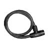 ANTIVOL VELO - TROTTINETTE CABLE ARTICULE A CLE MASTERLOCK DIAM 18MM L 1M NOIR  LIVRE AVEC 4 CLES - NIVEAU SECURITE 7