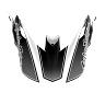 TROY LEE DESIGNS SE5 HELMET VISOR, TEAM, WHITE/BLACK, ONE SIZE