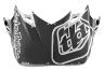 TROY LEE DESIGNS SE4 VISOR (PA), FACTORY, WHITE/BLUE, ONE SIZE