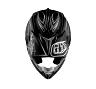 TROY LEE DESIGNS SE4 VISOR (CF), PINSTRIPE, BLACK, ONE SIZE