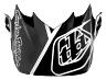 TROY LEE DESIGNS SE4 VISOR (CF), METRIC, BLACK/RED, ONE SIZE
