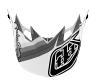 TROY LEE DESIGNS SE4 HELMET VISOR, WARPED, WHITE, ONE SIZE