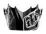TROY LEE DESIGNS SE4 HELMET VISOR, JET, ORANGE/GRAY, ONE SIZE