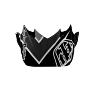 TROY LEE DESIGNS SE4 VISOR, BETA, ORANGE/NAVY, ONE SIZE