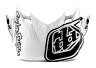 TROY LEE DESIGNS SE4 VISOR, SILHOUETTE, SILVER/BLACK, ONE SIZE