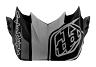 TROY LEE DESIGNS SE4 VISOR, SPEED, BLACK/GRAY, ONE SIZE