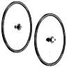 ROUES ROUTE DISQUE 700 CAMPAGNOLO SCIROCCO TUBELESS READY CENTERLOCK NOIR CASSETTE CAMPA 12-11-10V POUR AXE TRAVERSANT ET BLOCAGE RAPIDE (PAIRE) 18-21 RAYONS JANTE 17C