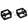 PEDALE VTT PLATEFORME DESCENTE - BMX P2R NOIR RESINE FILETAGE 9-16 AVEC PICOTS  (PAIRE)