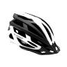 CASQUE VELO ADULTE GIST E-BIKE PLANET URBAN BLANC-NOIR IN-MOLD TAILLE 52-58 REGLAGE MOLETTE 212GRS - ECLAIRAGE INTEGRE