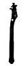 NG SPORTS LONGLIFE KICKSTAND, MID MOUNT, 24-28", BLACK