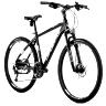 VELO MUSCULAIRE VTC 28 LEADER FOX SUMAVA HOMME NOIR MAT 9V CADRE 17,5 POUCES (TAILLE ADULTE 165 à 173 CM)