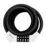 ANTIVOL VELO SPIRAL A COMBINAISON AUVRAY DIAM 12 MM LONG 1.50 M NOIR MAT (AVEC SUPPORT)