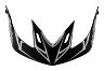 TROY LEE DESIGNS A2 VISOR, PINSTRIPE, BLACK/GREEN, ONE SIZE