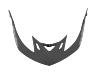 TROY LEE DESIGNS A2 HELMET VISOR, SILHOUETTE, RED, ONE SIZE