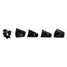 INTRAVIS PEDALIER TA COMPATIBLE ULTEGRA R8100-8170 12V. NOIR POUR PLATEAU X110 (JEU DE 4) - VIS ET CHEMINEE