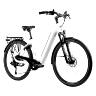 VELO ELECTRIQUE-VAE CITY 28 LEADER FOX VIVALO MIXTE BLANC 9V MOTEUR CENTRAL BAFANG M420 36V 80NM BATTERIE 15AH (18'' - H46CM - TAILLE M - POUR ADULTE DE 168CM à 178CM)
