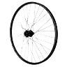 ROUE VTT DISQUE BLOCAGE 29" KLIXX TUBELESS READY ARRIERE NOIR MOYEU SHIMANO M475 11-10-9V DISQUE 6 TROUS RAYONS RENFORCES EN 2.2MM POUR VAE - JANTE 23C 32 RAYONS  ALL MOUNTAIN