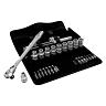 CLIQUET WERA  8100 ZYKLOP METAL 1-2 METRIQUE AVEC DOUILLES ET EMBOUTS CHROME MOLY (SET 28 PIECES)  -MARQUE ALLEMANDE POUR LES ATELIERS-