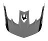 TROY LEE DESIGNS STAGE HELMET VISOR, VALANCE, GRAY, ONE SIZE