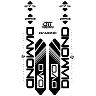 DVO DIAMOND DECAL SET BLACK 29"