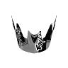 TROY LEE DESIGNS D3 VISOR (CF), BERZERK, RED, ONE SIZE