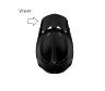 TROY LEE DESIGNS SE5 VISOR, STEALTH, GRAY, ONE SIZE