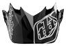 TROY LEE DESIGNS SE4 VISOR (CM), JET RED/YELLOW, ONE SIZE