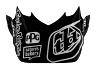 TROY LEE DESIGNS SE4 VISOR (CM), SILHOUETTE TEAM, NAVY/WHITE, ONE SIZE
