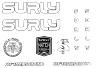 SURLY INTERGALACTIC MAKE IT YOUR OWN DECAL SET, WHITE