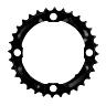 PLATEAU VTT 4BRA D.104 POUR SHIMANO DEORE M590-LX TRIPLE 32DTS MILIEU ORIGINE NOIR 9V.