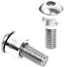 PROBLEM SOLVERS BOTTLE CAGE SPACER SPACER 6MM, INCL. LONG M5 BOLTS, SILVER
