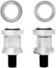 SURLY TRAILER NUTS HITCH MOUNT 10X1 AXLES, TROLL/OGRE/ECR, SILVER