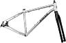 SALSA FARGO TI FRAME SET, 29", L, TITANIUM