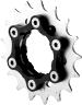 PROBLEM SOLVERS SINGLESPEED COG CARRIER INCL. SPROCKET, 1/8"X, SHIMANO, BLACK/SILVER, 17 Z.