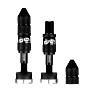 E*THIRTEEN QUICK FILL TUBELESS SCHRADER VALVES, 16-24MM DEPTH, 2 PCS., BLACK
