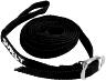 SURLY JUNK STRAP LOOP STYLE, 100CM, STAINLESS STEEL BUCKLE, BLACK