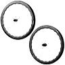 ROUES ROUTE DISQUE 700 FIR FC 50 PRO CENTERLOCK CARBONE NOIR CASSETTE SRAM XDR 12V AXE TRAVERSANT 12-100 ET 12-142 HAUTEUR-PROFIL 46-50 MM (PAIRE) - TUBELESS READY